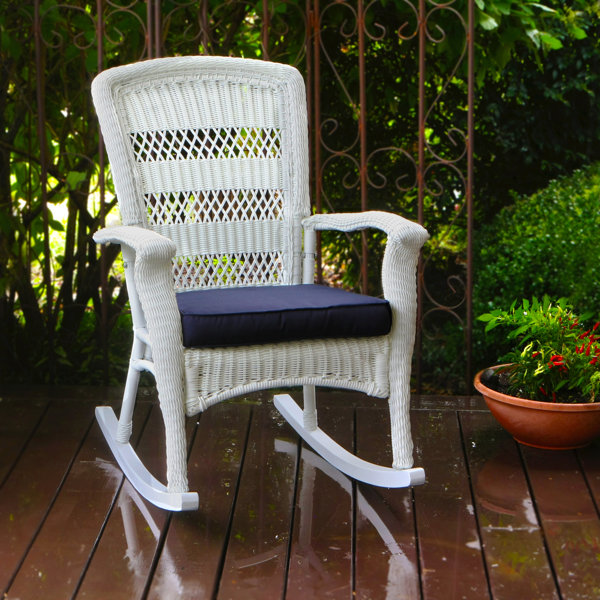 White vinyl best sale outdoor rocking chairs